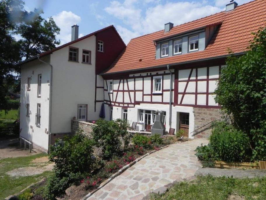 Ferienwohnung Tiererlebnishof Obermuehle Biebergemund Luaran gambar