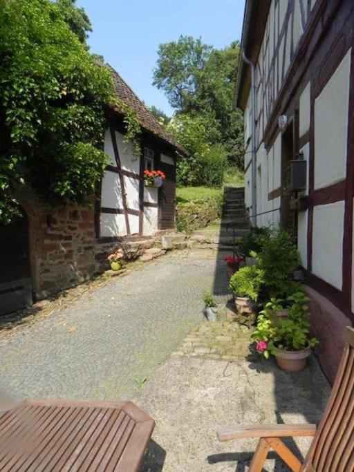 Ferienwohnung Tiererlebnishof Obermuehle Biebergemund Luaran gambar