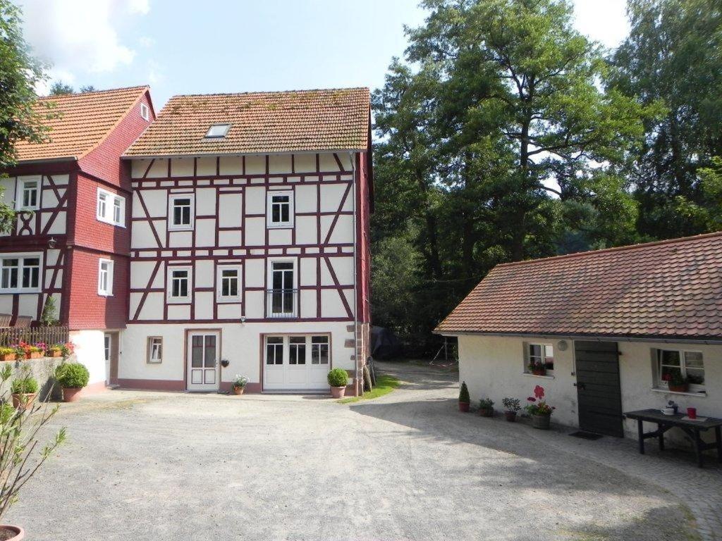 Ferienwohnung Tiererlebnishof Obermuehle Biebergemund Luaran gambar